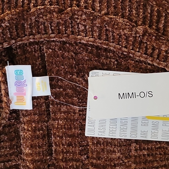 LU LAROE BROWN PONCHO / SHAWL - Picture 3 of 3